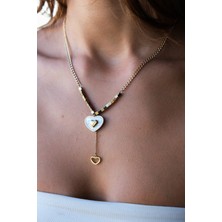 Serenite Collection Kalp Çelik Kolye