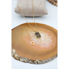Serenite Collection G Gold Renk Çelik Kolye