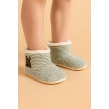 Dinamik çocuk Bebek Panduf Patik Triko Wellsoftlu Kaydırmaz Taban (Tabanölçü 13CM) Ev Botu Terliği Kreş Ayakkabısı