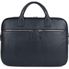 Sevinç Çanta Hakiki Deri Laptop & Evrak Çantası 15.6''inç Lacivert
