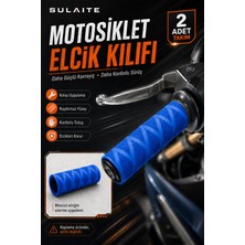 Sulaite Mavi Universal Motosiklet Kauçuk Elcik Kaplama Takımı Motosiklet Elcik Sarmalı