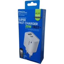 Acl AC-117 20W Qc 3,0 C To C Kablolu Gan Şarj Aleti