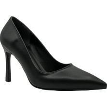 Rella Stiletto Kadın 9 cm Topuklu Siyah Ayakkabı