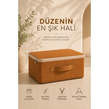 Hig Home Kazak Tişört Hurcu Fermuarlı Kulplu Kıyafet Saklama Çantası Dolap Düzenleyici Organizer