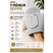 Merwish Akıllı El Masaj Aleti 3 Modlu 5 Kademeli Isıtmalı 2000 Mah Şarjlı El Avuç Içi Bilek Masaj Cihazı