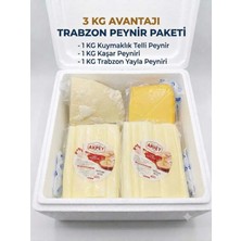 Akpey 3 kg Trabzon Yöreselpeynir Paketi( 1 kg Telli Peynir , 1 kg Kaşar Peyniri , 1 kg Trabzon Yayla Peyniri)