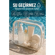 Hig Home Bej Su Geçirmez Şeffaf Plaj Çantası – Tatil Için Organizer
