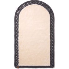 Merplush Mihraplı Peluş Seccade 75X130 cm Süet Taban Yıkanabilir Yumuşak Namaz Halısı