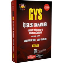 Pegem Akademi Yayıncılık 2026 GYS İçişleri Bakanlığı Konu Anlatımlı Soru Bankası-Uzman
