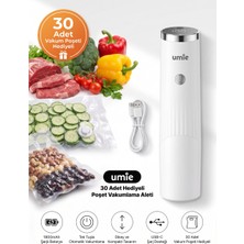 Umie DKM13 1800MAH 30 Adet Hediyeli Poşet Otomatık Dikey Poşet Vakumlama Aleti