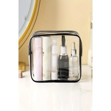 Hig Home Siyah Renk Su Geçirmez Pvc Makyaj ve Organizer Düzenleyici Seyahat Çantası