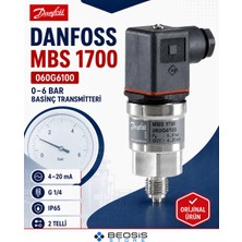 Danfoss 060G6100 Mbs 1700 0-6  Bar Basınç Transmitteri