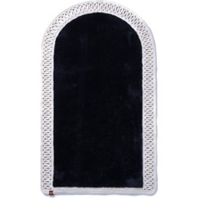 Merplush Mihraplı Peluş Seccade 75X130 cm Süet Taban Yıkanabilir Yumuşak Namaz Halısı