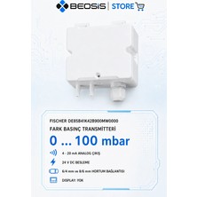 Fischer DE85 Fark Basınç Transmitteri – DE85B41K42B900MW0000 – 0…100 Mbar – 4-20 Ma