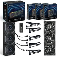 Lian Li Unı Fan Reverse Sl Wireless LCD 6X120MM Siyah 6'lı Set (3'lü Paket+3 Single)