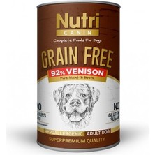 Nutri Canin Nutri Canine Tahılsız Geyik Etli Patatesli Köpek Konservesi 400 gr