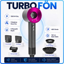 Telvesse Ionizerpro 5 Başlıklı 2026 Iyonizerli Plazma Saç Kurutma Fön Makinesi Askı Aparatı Dahil Pembe 08