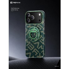 Remax Zhiyu Exclusive Apple iPhone 17 Magsafe Uyumlu Darbe Emici Kılıf Rmc-10 Yeşil
