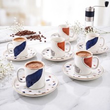 Aryıldız Moon 12 Parça 6 Kişilik Kahve Fincan Takımı 90 ml