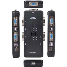 Acetech 4 Port USB Kvm Switch - 4 Pc Tek Monitör ve Klavye/fare Kontrol Cihazı
