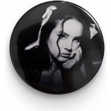 Fynbos Lana Del Rey Blvd Rozeti | 44 mm Metal Çanta Rozeti | Lana Del Rey Fan Aksesuarı | Y2K Grunge Vintage Pin | Ceket ve Çanta Aksesuarı