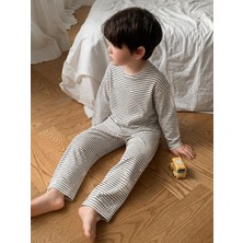 Öz Pamuk Çocuk Desenli Pijama Takımı – Uzun Kollu Yumuşak Rahat Alt-Üst Pijama Takımı
