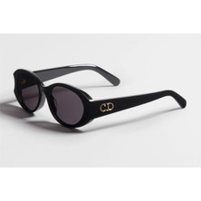 Dior Glow B3I CD 40258I 25A1 01A 51-20-140 Siyah Oval Kadın Güneş Gözlüğü