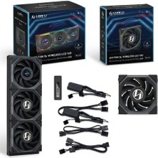 Lian Li Unı Fan Reverse Sl Wireless LCD 4X120MM Siyah 4'lü Set (3'lü Paket+1 Single)