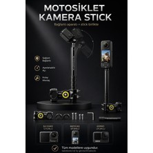 Sulaite Insta 360 Çubuk Set Dji Action ve Gopro Uyumlu Selfie Stick (Görünmez) One X5 X4 X3 X2 One R One x Uyumlu