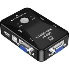 Acetech 2 Port USB Kvm Switch - 2 Pc Tek Monitör ve Klavye/fare Kontrol Cihazı