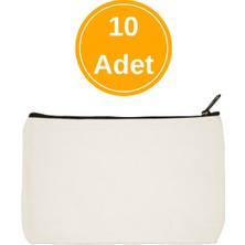 Designedfy 10 Adet Baskısız Makyaj Çantası 19X15CM