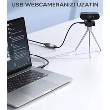 Acetech 10 Metre USB 2.0 Sinyal Güçlendirici Çipli Profesyonel Uzatma Kablosu