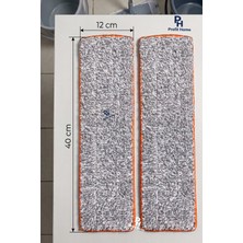 Profit Home 2 Adet Katlanır Mop Yedek Bezi 40X 12 cm Tek Taraf Geçmeli