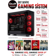 Özlen XL50 RYZEN 7 7700X3D RTX 5070 12GB 32GB DDR5 RAM 1TB M.2 SSD Üst Seviye Oyuncu Bilgisayarı
