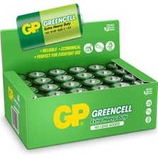 Gp Greencel R14 Orta Boy Çınko Pıl 24'lu Paket GP14G-2S2