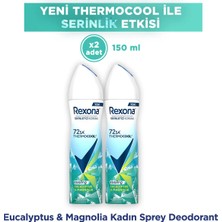 Rexona Thermocool Kadın Sprey Deodorant Eucalyptus & Magnolia 150 ml X2