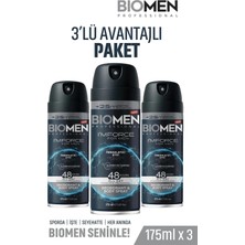 Biomen Deodorant & Body Sprey For Men Ferahlatıcı Etki I'm Force 3X175 ml