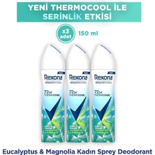 Rexona Thermocool Kadın Sprey Deodorant Eucalyptus & Magnolia 150 ml X3