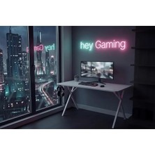 Vivense Gaming Oyuncu Masası, Beyaz, 120 cm