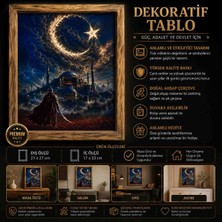 Miina Aksesuar 🖼️ Ahşap Çerçeveli Dekoratif Tablo – Osmanlı & Istanbul Temalı