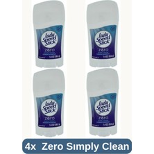 Lady Speed Stick Stick Zero Simply Clean Invisible Deodorant Stick 39.6g- 4 Adet