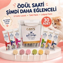 Can’s Gourmet Lollipop Freeze Dried Kedi Ödül Maması 6 Farklı Lezzet 30 Adet