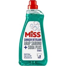 Miss Çamaşır Deterjanı Arap Sabunu+Soda Plus Etkili 1500 ml
