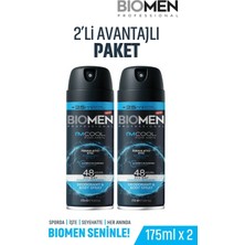 Biomen Deodorant & Body Sprey For Men Ferahlatıcı Etki I'm Cool 2X175
