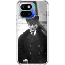 TechTree General Mobile Gm 26 One 5g Uyumlu Mustafa Kemal Atatürk Portre Baskılı Silikon Kılıf