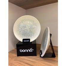 Bonna Lunar Ocean Gourmet Flat Plate 21 cm 2'li Pasta / Tatlı Tabağı / Meze / Appetizer Tabağı Yan Servis Tabağı