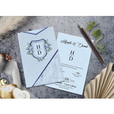 Düğün, Nikah, Nişan, Kına Davetiyesi (100 Adet)