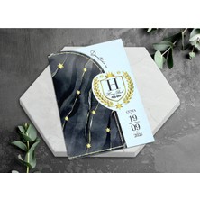 Yıldız Desenli Sünnet Davetiyesi