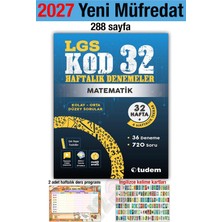 Tudem 8. Sınıf 2027 Lgs Kod 32 Haftalık Denemeler Matematik Soru