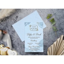 Düğün, Nikah, Nişan, Kına Davetiyesi (100 Adet)
